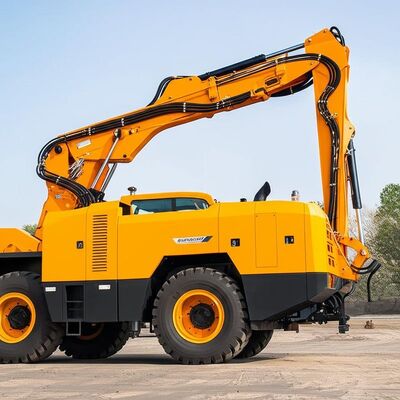 Macchina per spritz beton sotterranea con distanza massima di spruzzo 30 metri, motore da 15 KW e produttività di 20 metri cubi/ora